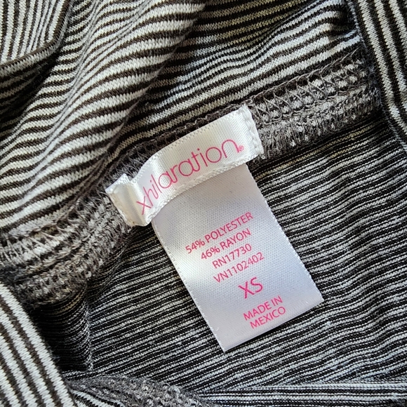 Black/Grey Striped Maxi Skirt, Women's XS - Picture 5 of 6